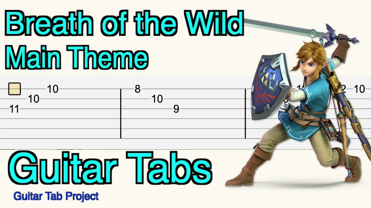 Breath Of The Wild Main Theme The Legend Of Zelda fingerstyle solo Guitar Tabs