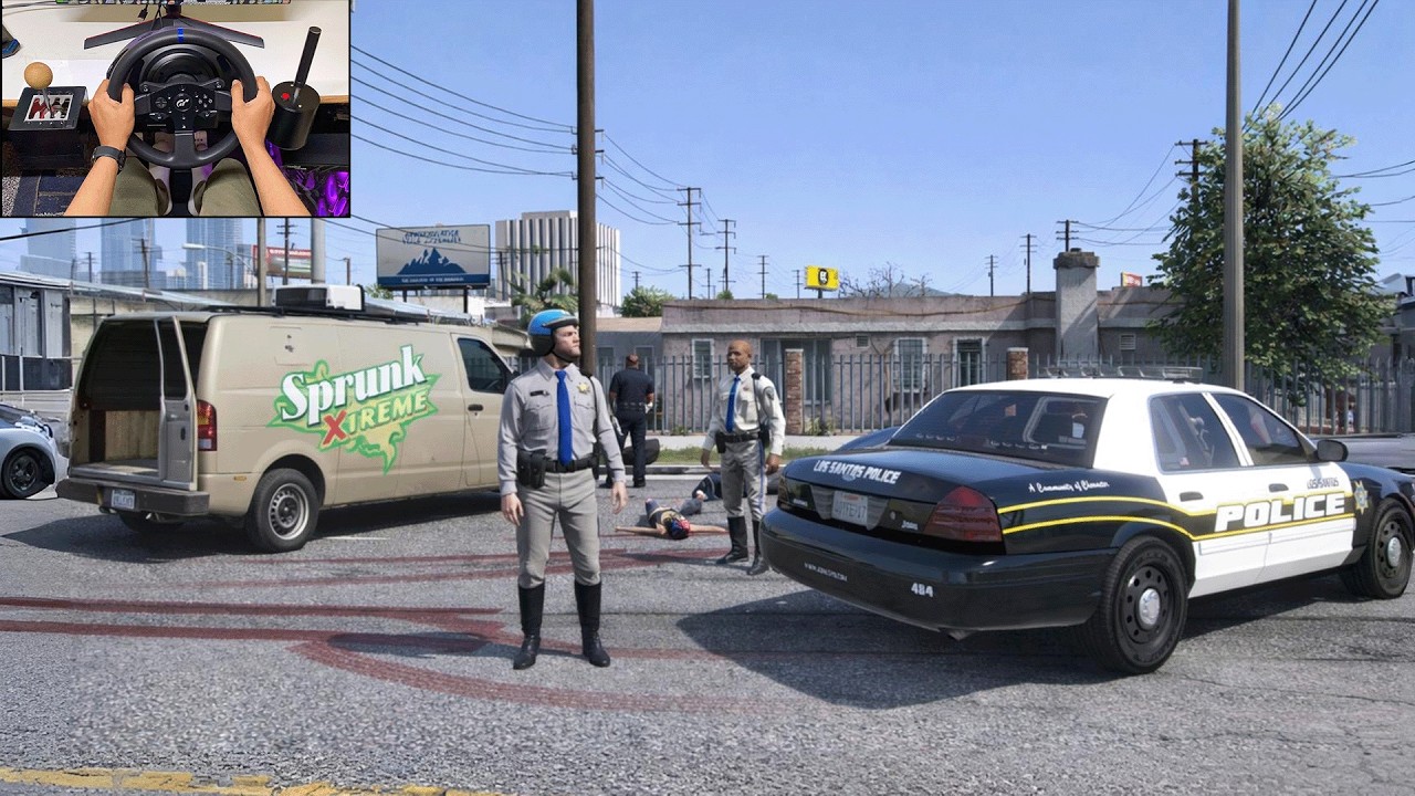 GTA V Undercover Cop Delivery Van Sting Operation!