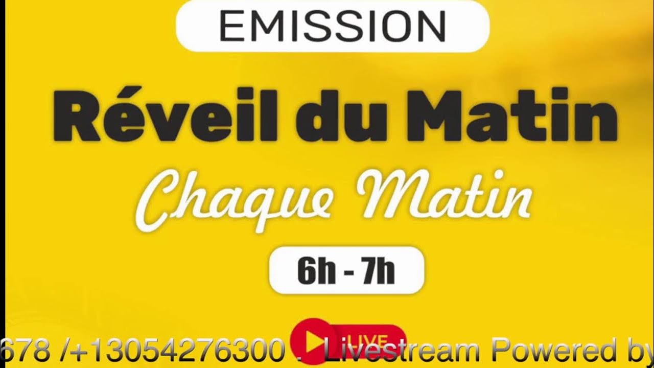 Emission réveil du matin;Mardi 10 Mars 2026