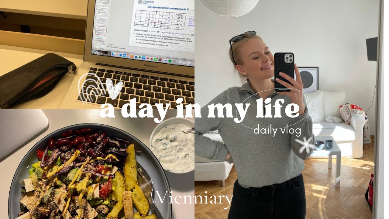 A DAY IN MY LIFE I daily vlog, vegane Ernährung, Unitag, Lernen, gesundes Essen I KathaMariie