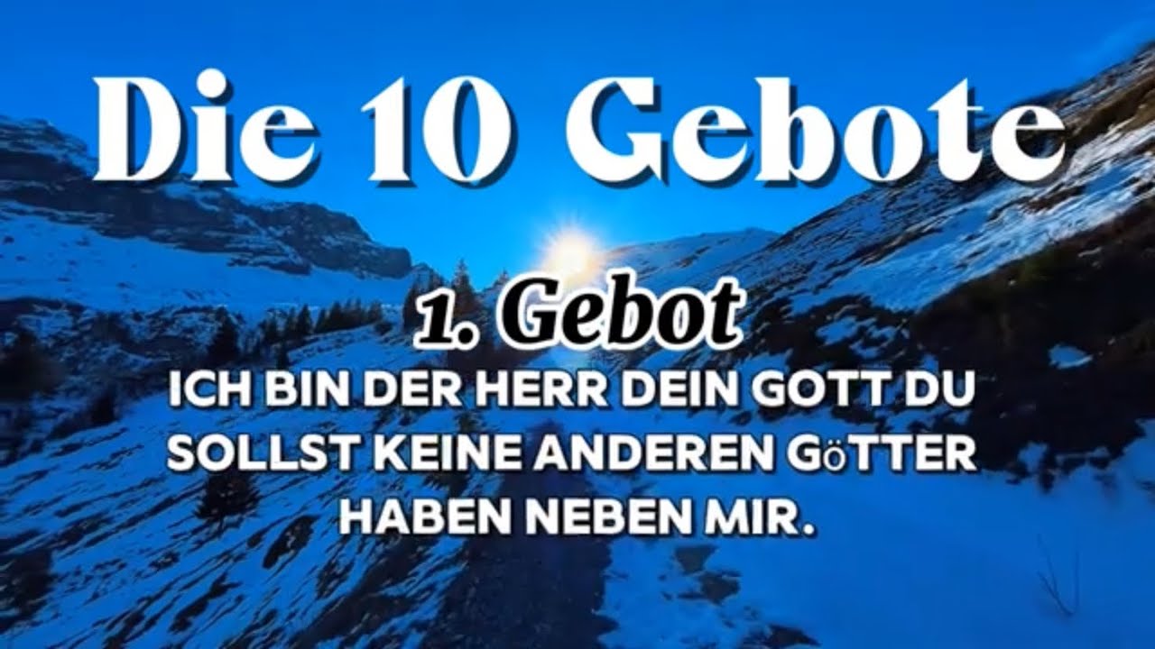 Die 10 Gebote #bibel #10gebote #diebibel