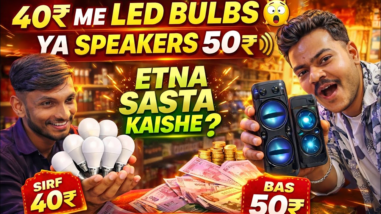 40₹ का LED bulb 💡 || और 50₹ का speaker 😱 देखिये कैसे 🥵 