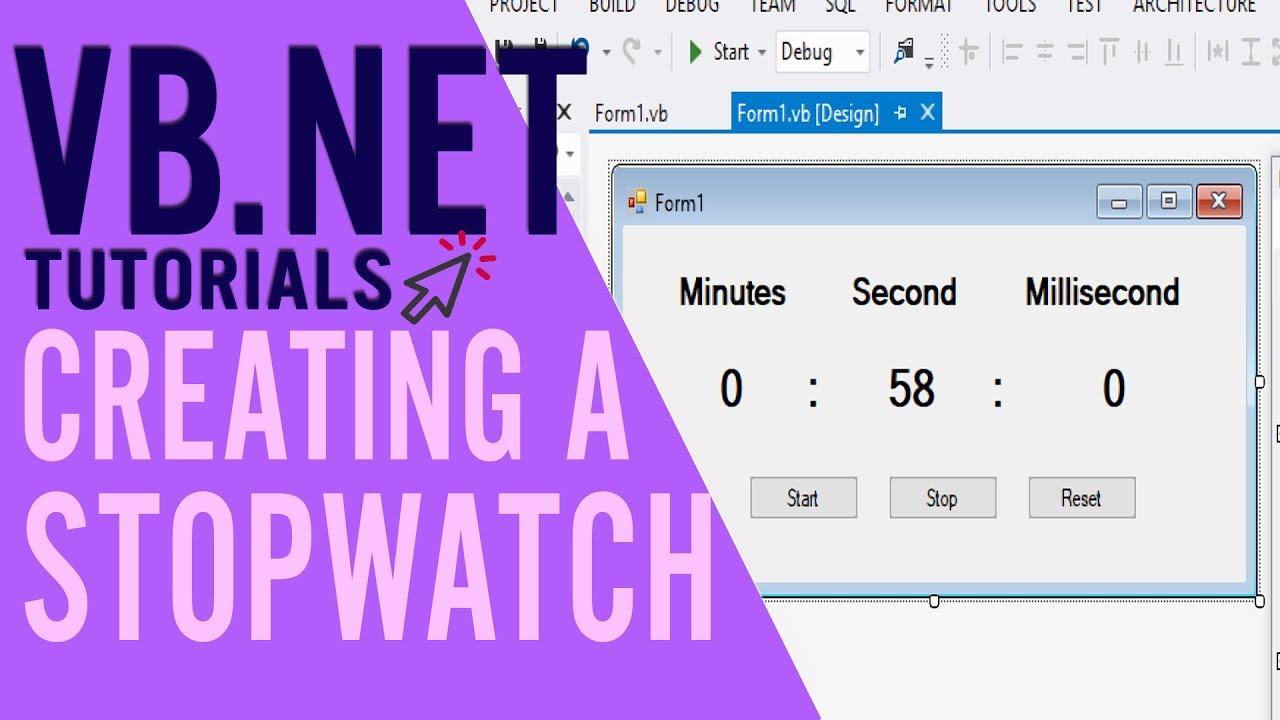 VB.NET TUTORIALS: Creating a Stopwatch