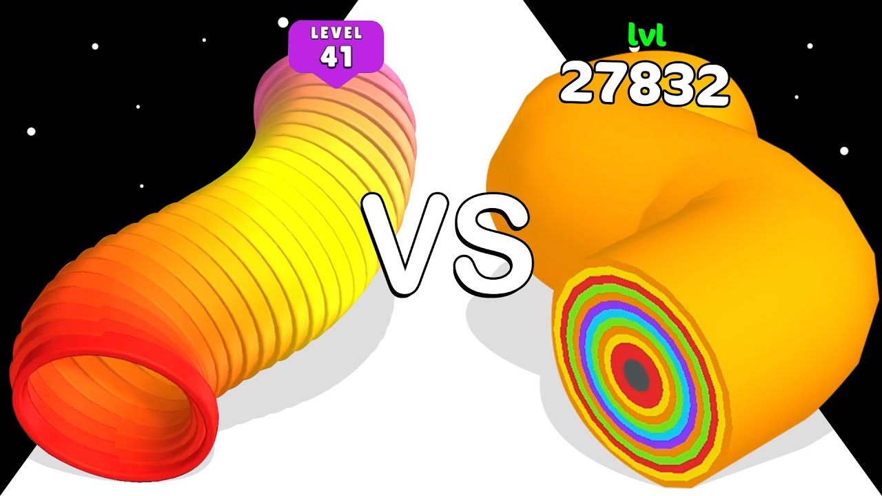 Layer Runner VS Circle Stack Run: ASMR Gameplay (Max Level)