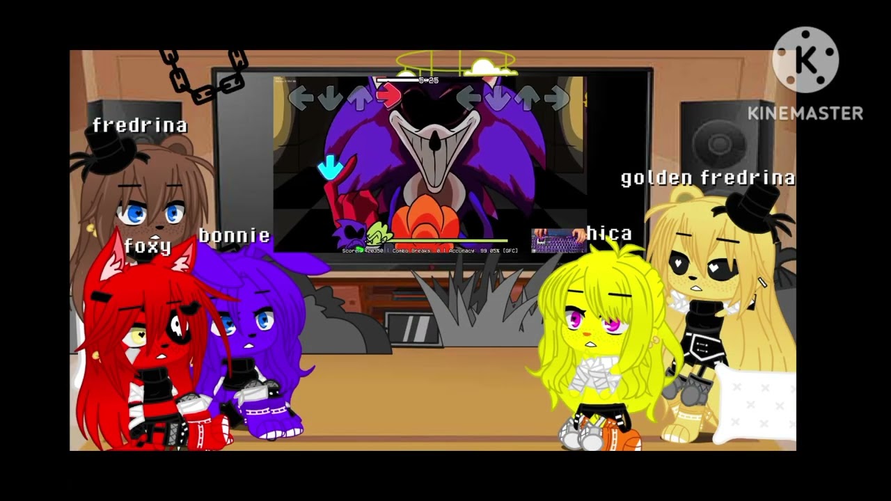 fnia reacts to fnf fighters (request by kurtzking)