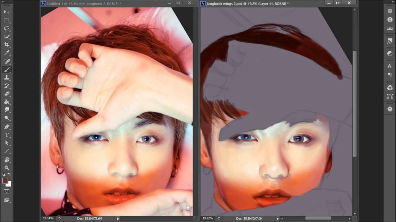 BTS Jungkook Speedpaint - WINGS CONCEPT PHOTO
