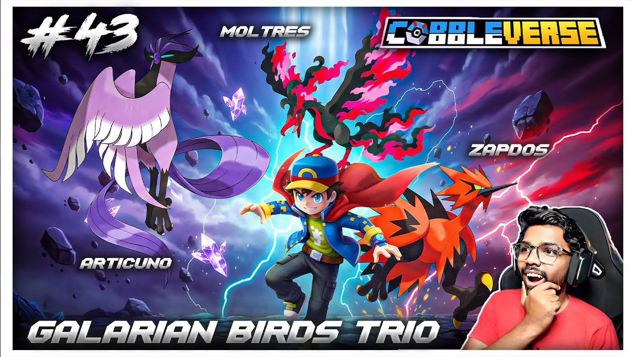 I Captured All 3 GALARIAN BIRDS in Cobbleverse Minecraft!