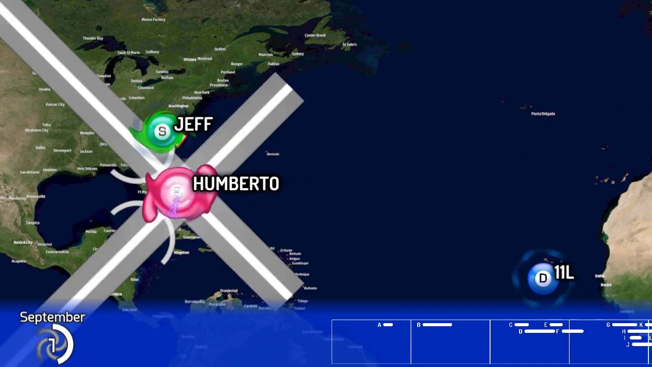 2019 What-might-have-been Atlantic hurricane Season Animation