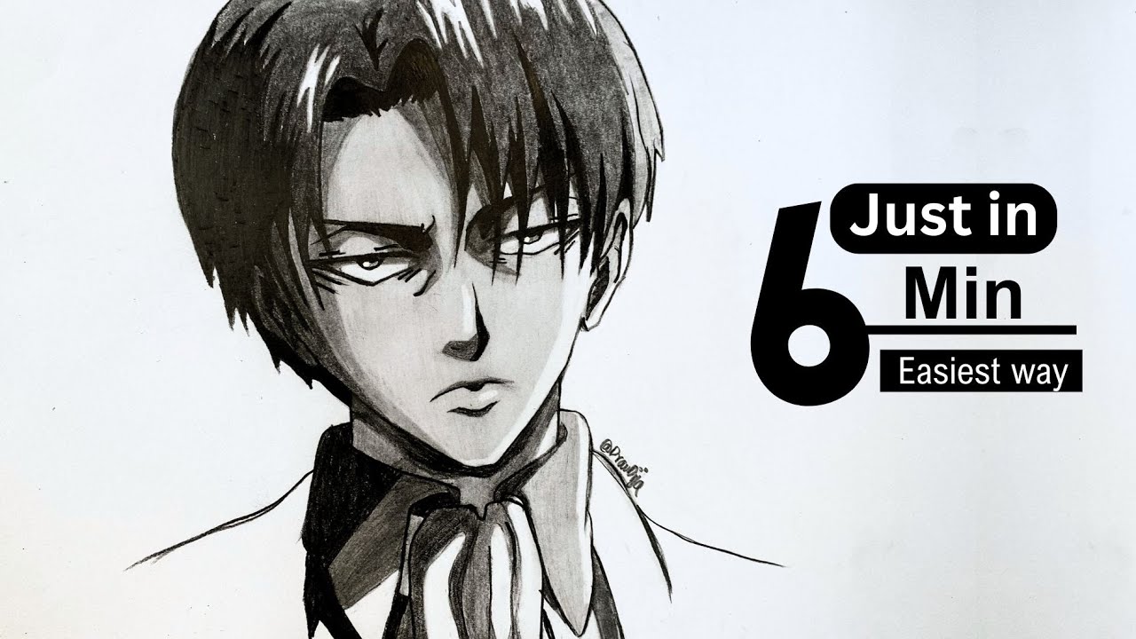 How to Draw Levi Ackerman || How to Draw Anime || Easy Anime Drawing