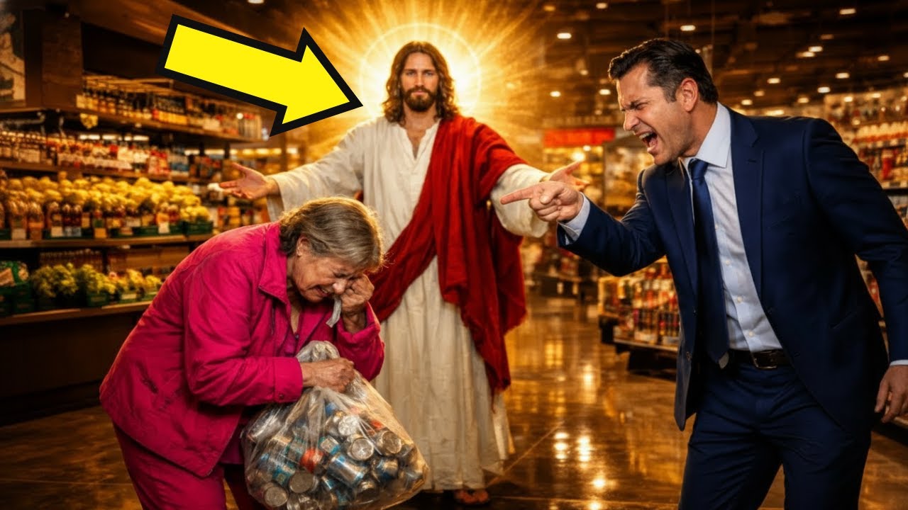 IDOSA É HUMILHADA POR MILIONÁRIO AO JUNTAR LATINHAS PARA PAGAR REMÉDIOS DO ESPOSO. JESUS DEU LIÇÃO..