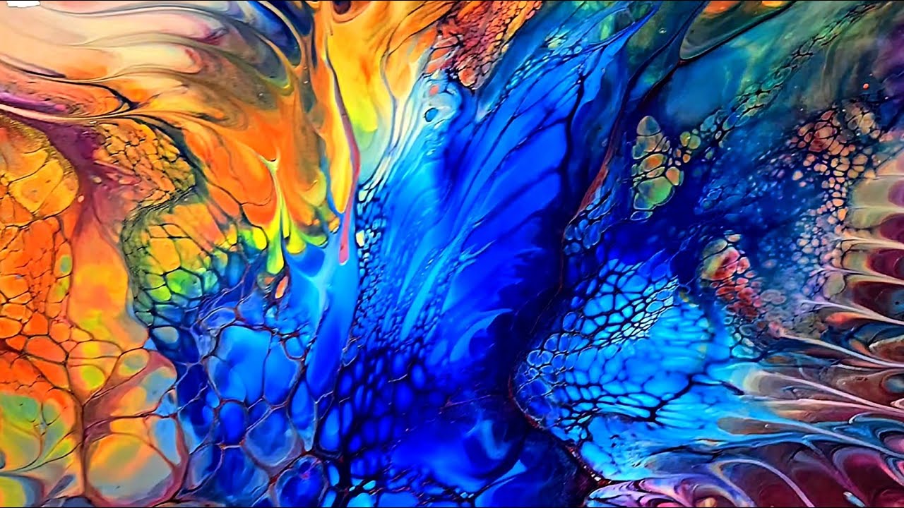 Testing New Cell Activator Colors! 2 Gorgeous Fluid Art Paintings! #pourpainting #acrylicpour #art