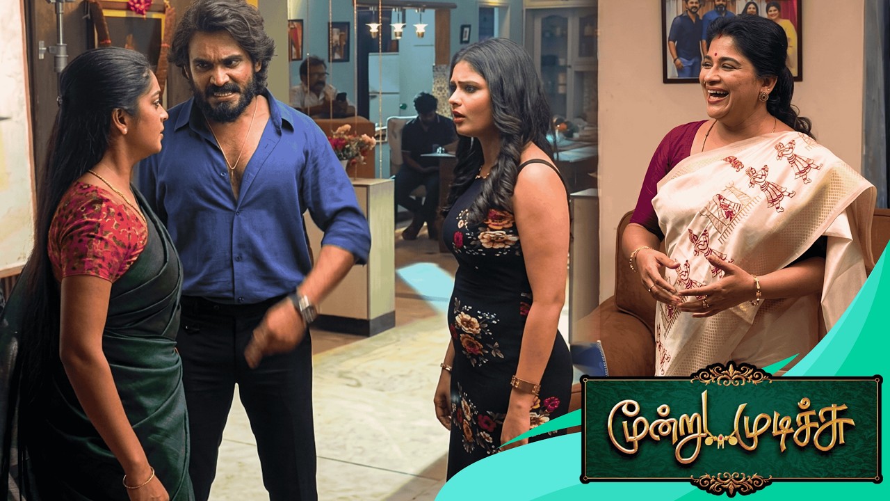 கடுப்பாகி கத்திய சூர்யா ஓங்கி அறைந்த நந்தினி | Moondru Mudichi Serial Nandhini Slaps Haritha BTS