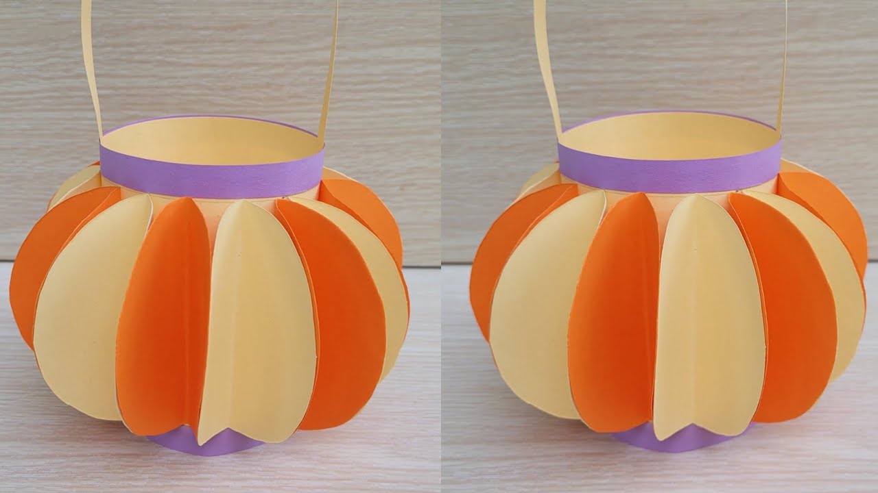 Cách làm lồng đèn trung thu bằng giấy| diy lanterns| Vân Handmade