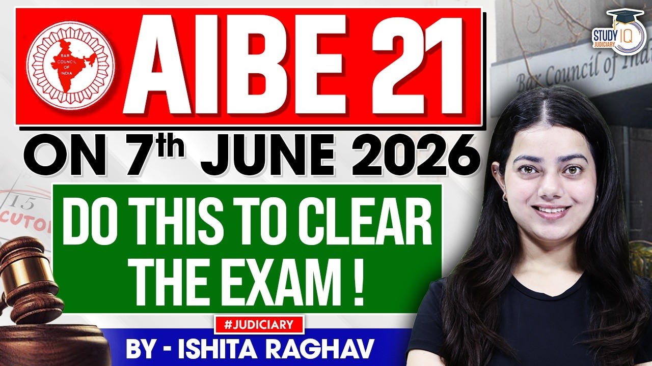 AIBE 21 on 7 June 2026 | Do this to clear the exam in first attempt! | BY- ISHITA MA&rsquo;AM