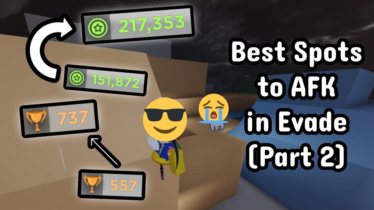 BEST SPOTS TO AFK IN EVADE *$$$* (Part 2)