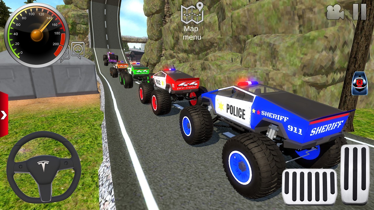 Extreme Off-Road Monster Truck Driver Racing #1 - Police Car Stunt Driving - Android GamePlay
