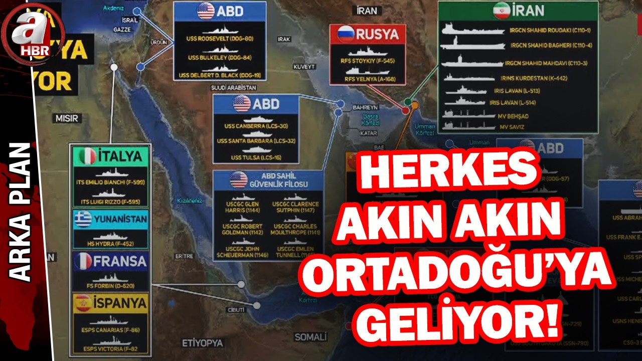 Herkes akın akın Ortadoğu'ya geliyor! O gemilerin Ortadoğu'da ne işi var? | A Haber