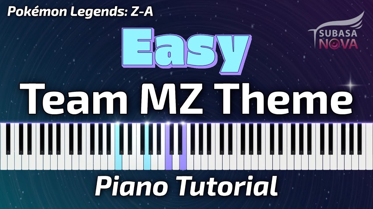 Team MZ Theme (Easy) - Pokémon Legends Z-A | Piano Tutorial & Sheet Music