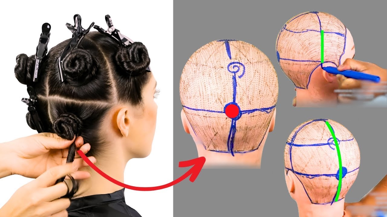 Como Dividir en Cabello | Partes y Secciones de la Cabeza