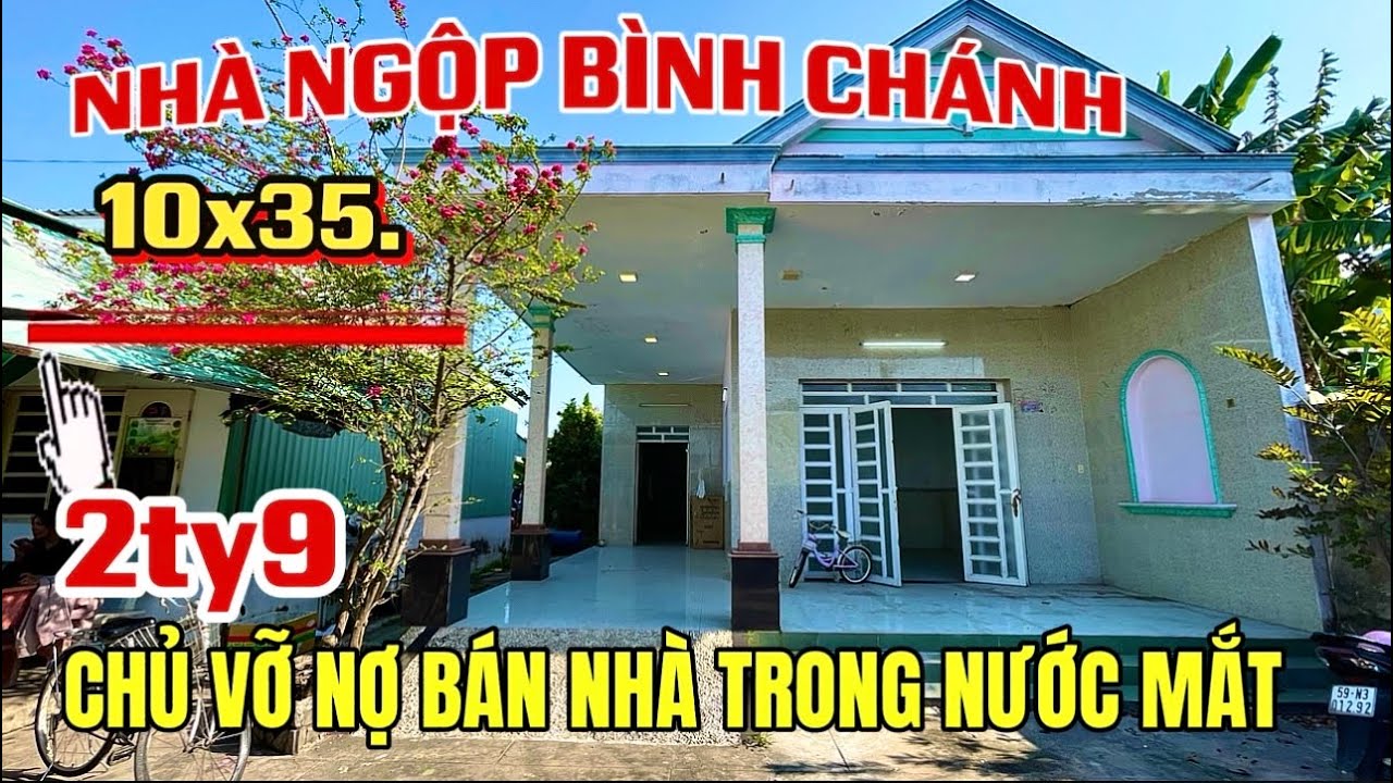 Tập9. CHỦ NHÀ KHÓC RÒNG RẢ KHI PHẢI BÁN CĂN NHÀ TÂM HUYẾT. Gần kế chợ BÌNH CHÁNH