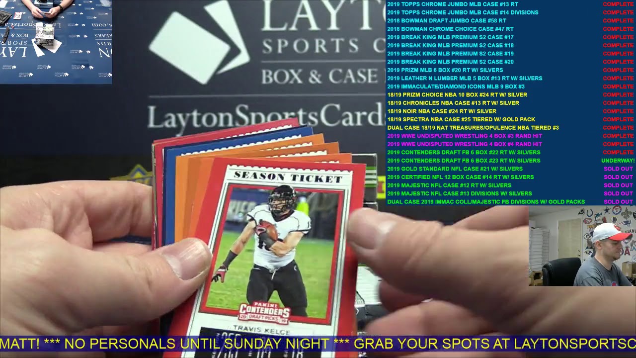 2019 Panini Contenders Draft Picks Football Hobby 6 Box Break #23   RANDOM TEAMS