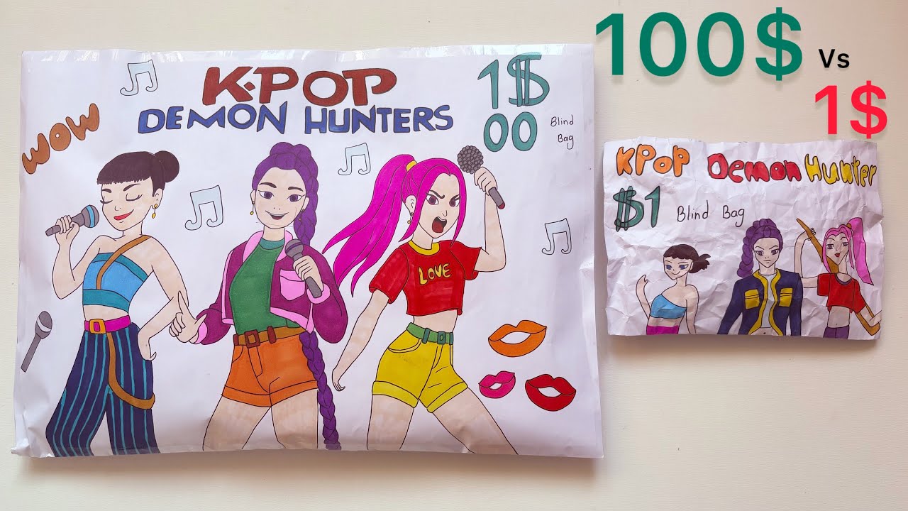 Paperdiy🩷| kpop demon hunters blind bag👧🏻 | papercraft | paper | blind bag paper
