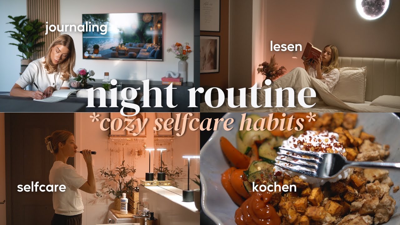 Relaxing Night Routine 🫧🧘🏼‍♀️🎀 Cozy Selfcare Habits