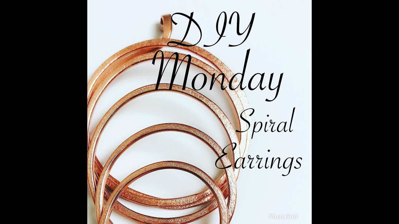 DIY Lajoytra Creations The spiral handmade earrings