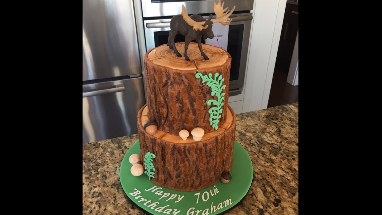 Tree Bark Cake Tutorial (with mold)