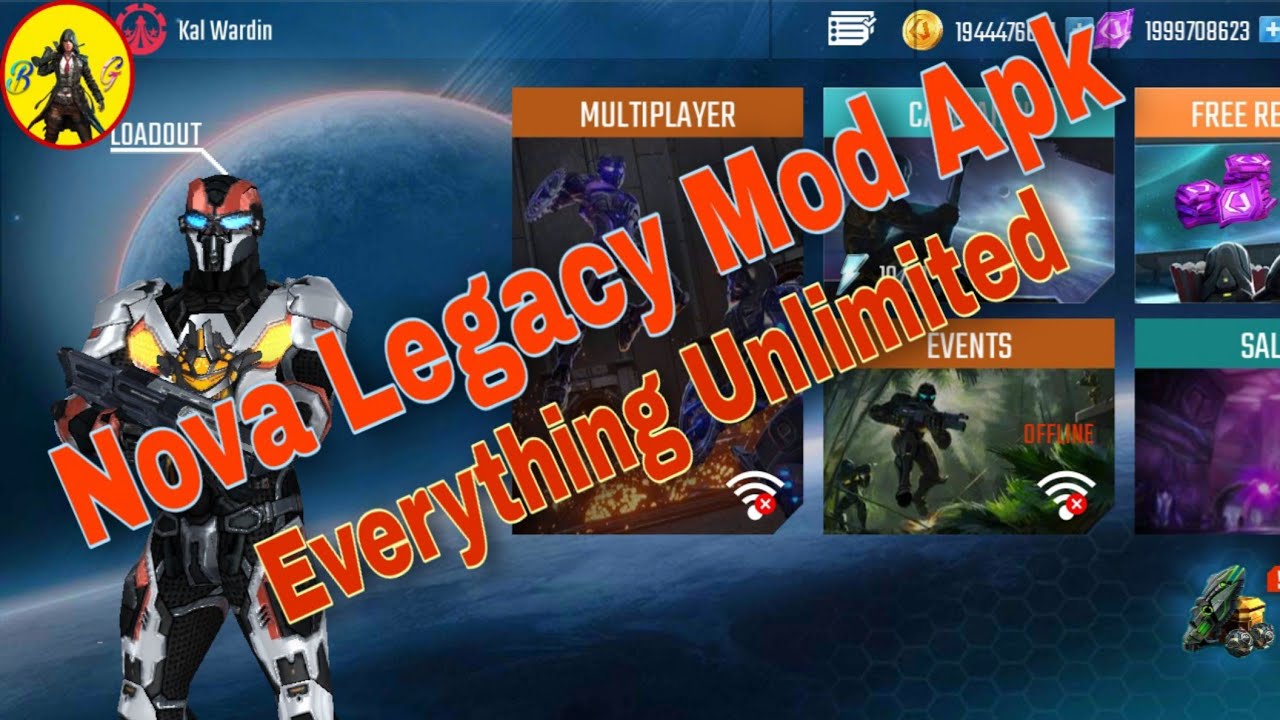 Nova Legacy Mod Apk Everything Unlimited And Everything Unlock