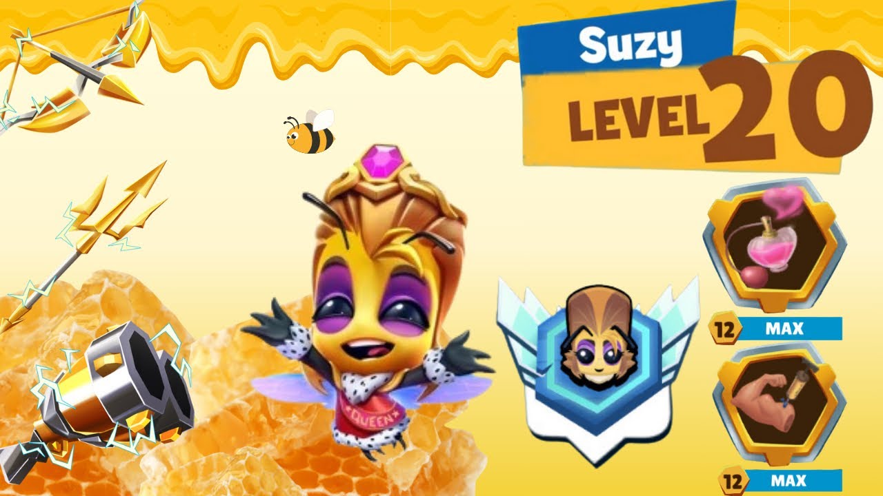 Suzy Level 20 Maxed Muscles Grandmaster 5 2000 Trophies Zooba Solo