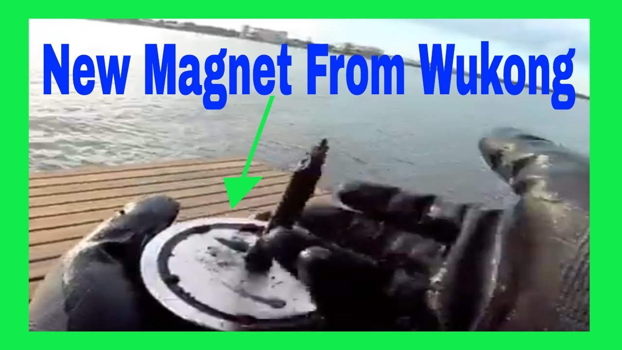 MAGNET FISHING WITH MY NEW Wukong 1700lb DOUBLE SIDED MAGNET!