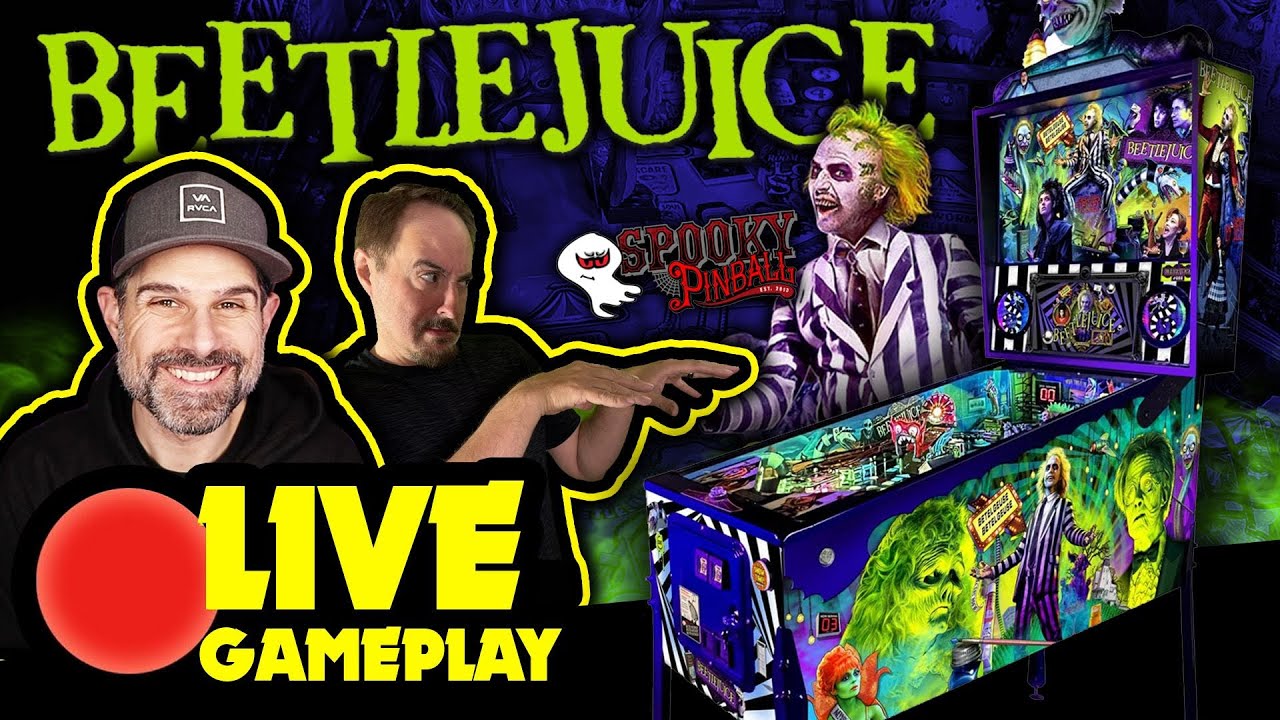 Beetlejuice Pinball LIVE | Retro Ralph vs Rudy Roundhouse Showdown!