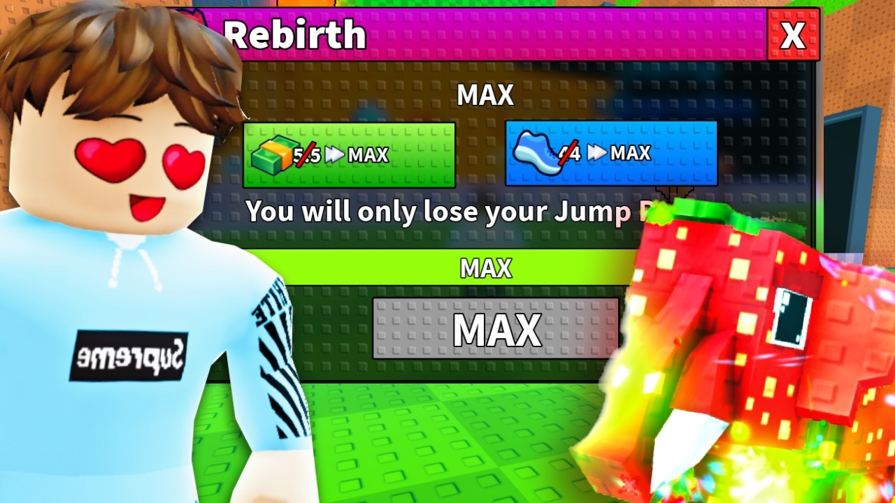 Ich Kriege MAX. REBIRTH mit OP BRAINROT in Roblox Jump for Brainrots!