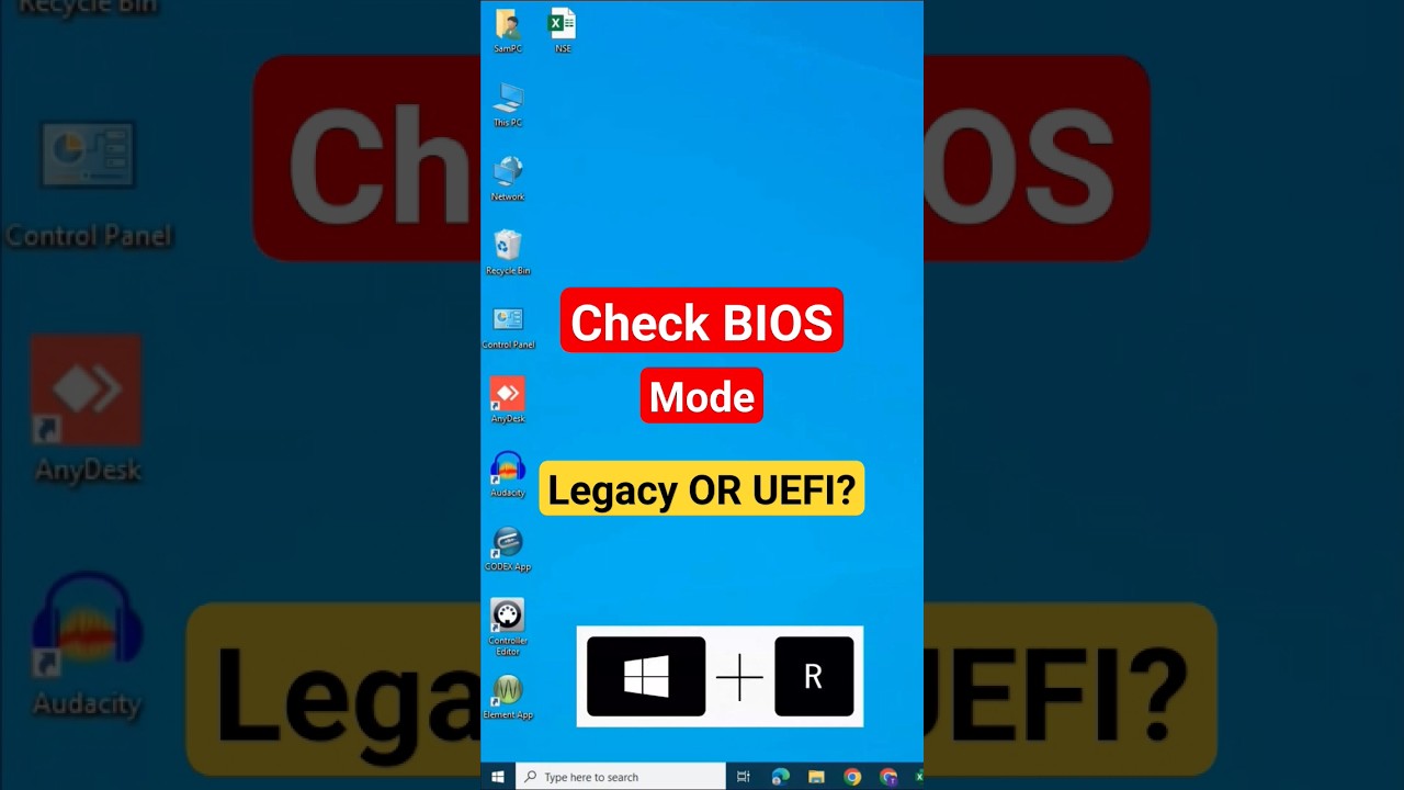 How to Check BIOS Mode on your Windows Computer or Laptop? Legacy or UEFI? #shorts