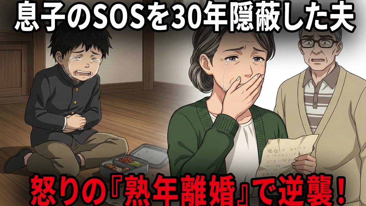【熟年離婚】「男の面目だ」と息子のいじめを30年隠蔽したモラハラ夫。私を無力な家政婦と見下す男に、隠し口座の1200万と不正の証拠を叩きつけた完璧な復讐