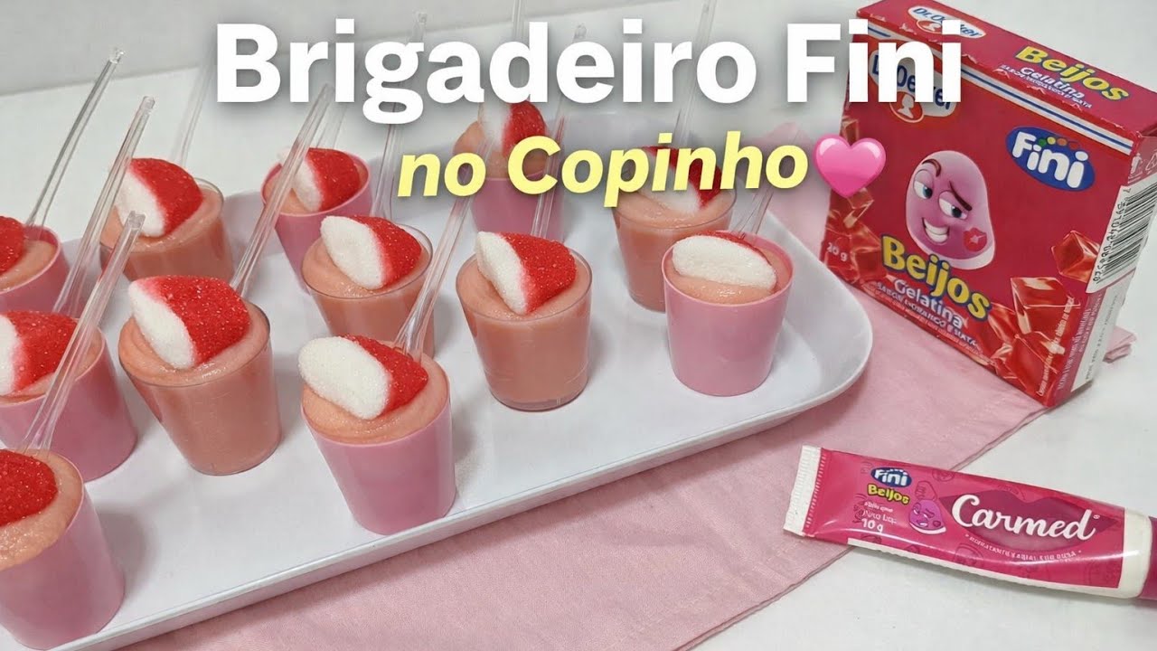 Como Fazer Brigadeiro de Copinho para Festas | Sabor Fini Beijinho 💋