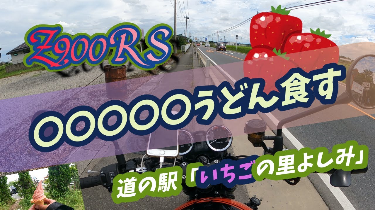 [バイク旅#10]  Z900RSでゆく楽ツーリング！WHAT〇〇〇UDON？道の駅「いちごの里よしみ」編