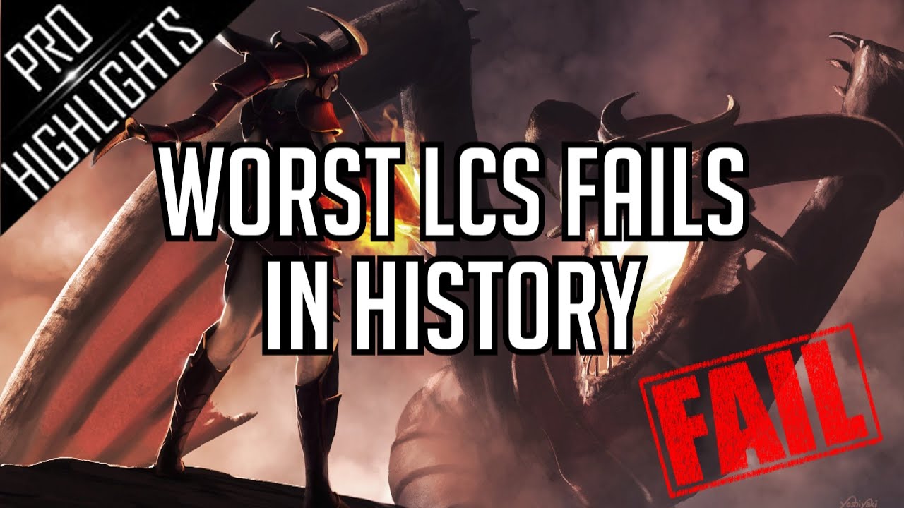 Worst LCS Fails in League of Legends History !