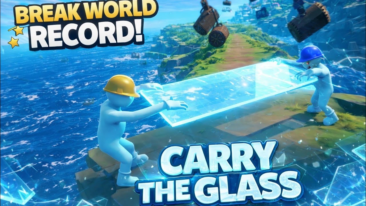 TRYING TO BREAK WORLD RECORD 🤣 CARRY THE GLASS | PART 1 