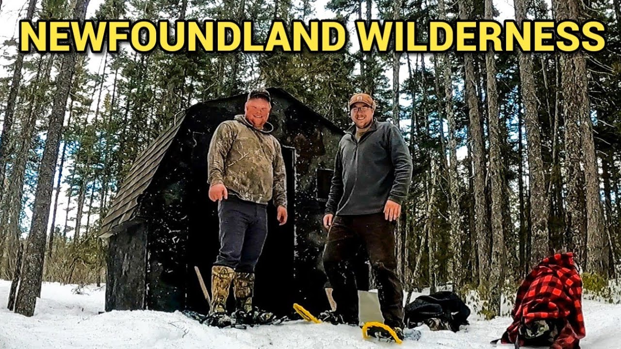Snowshoeing To An Old Off Grid Camp!! (Ice Fishing & Bottled Moose)