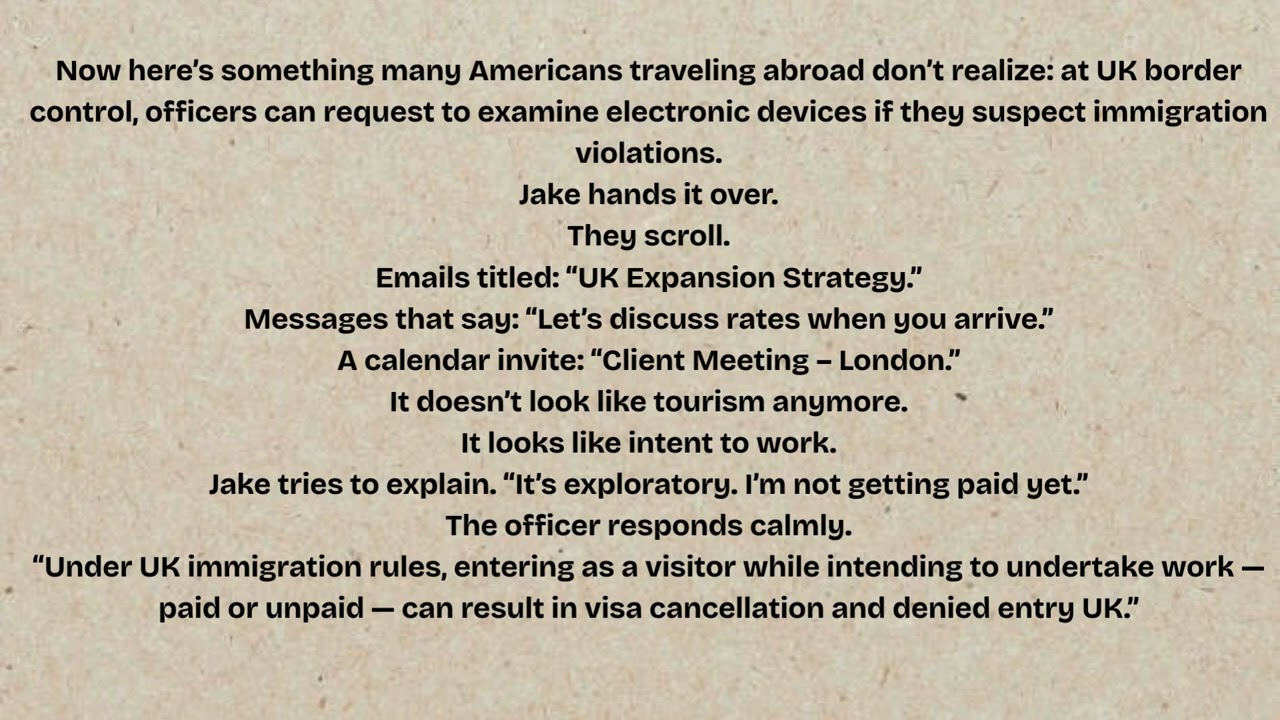 Americans thought entering uk was easy until thier visa was revoked at Heathrow