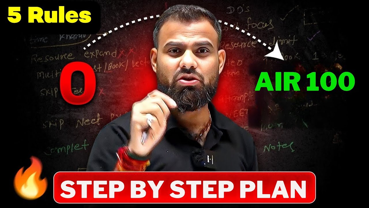 Zero to AIR UNDER 100 ⚠️ Must before Start for NEET 2027 🚨 MR Sir 5 Advice 💯 #neet2027 #reneet 