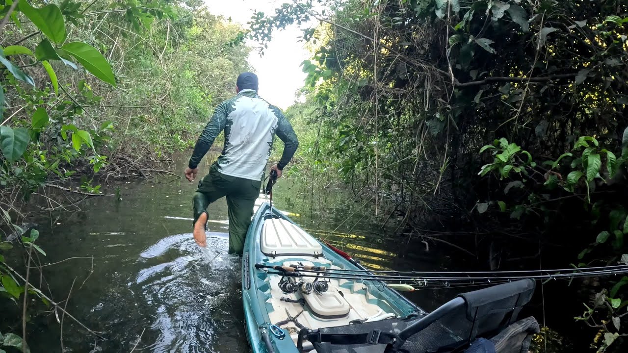 LAGOA ESCONDIDA NA AMAZONIA, FOI DE SUAR FRIO, N&Atilde;O PASSOU NEM AGULHA ATE CHEGAR L&Aacute;.