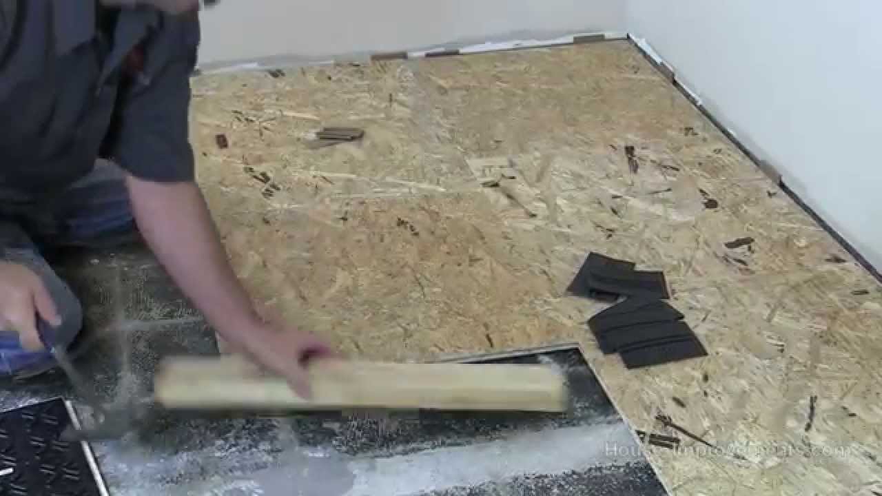 How To Install Basment Subfloor Tile System
