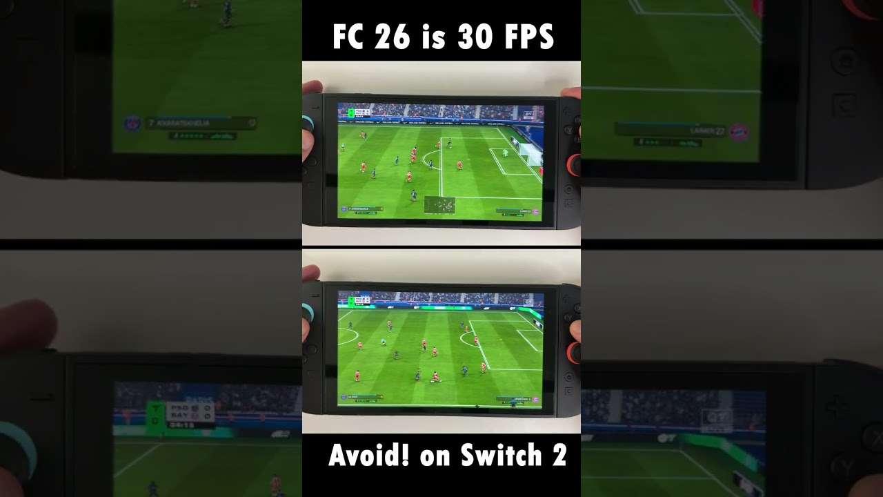 FC 26 on Nintendo Switch 2 at 30FPS is pretty BAD! #FC26 #FIFA26 #nintendoswitch2