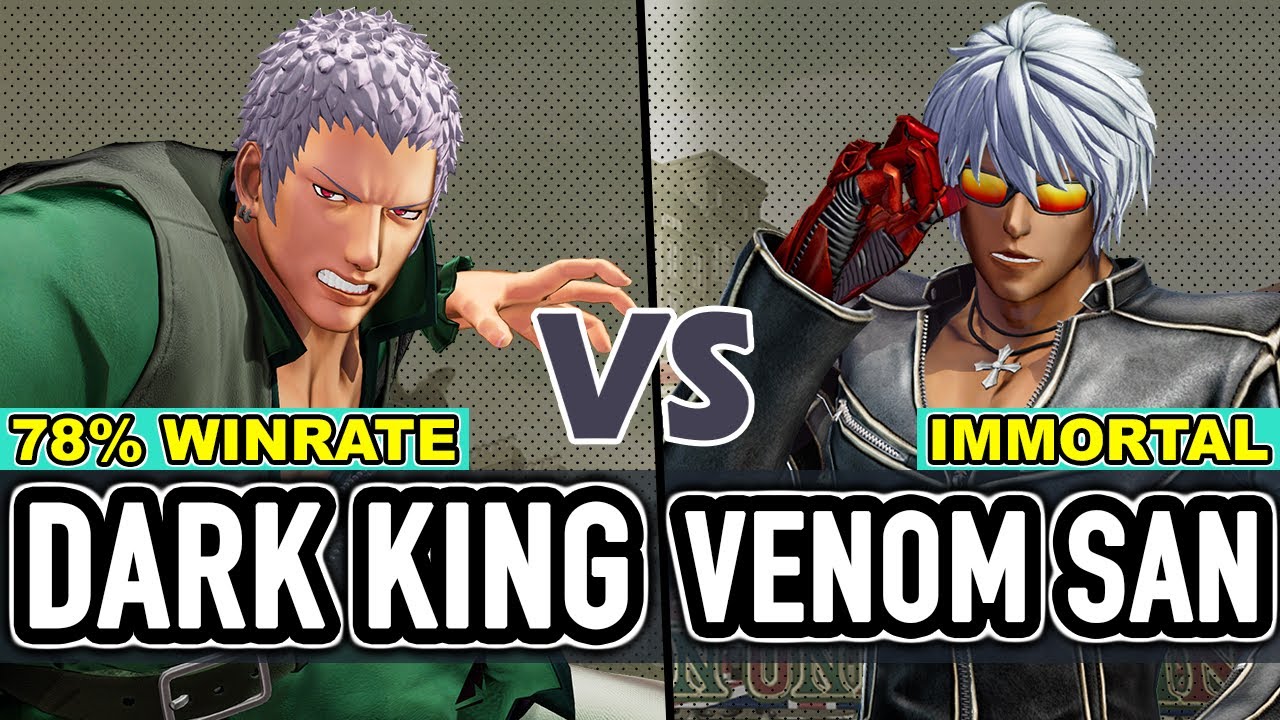 KOF XV ▰ DARK KING (O.Yashiro/Duo Lon/Vice) vs VENOM SAN (K'/Rock/Iori) ▰ The King of Fighters XV