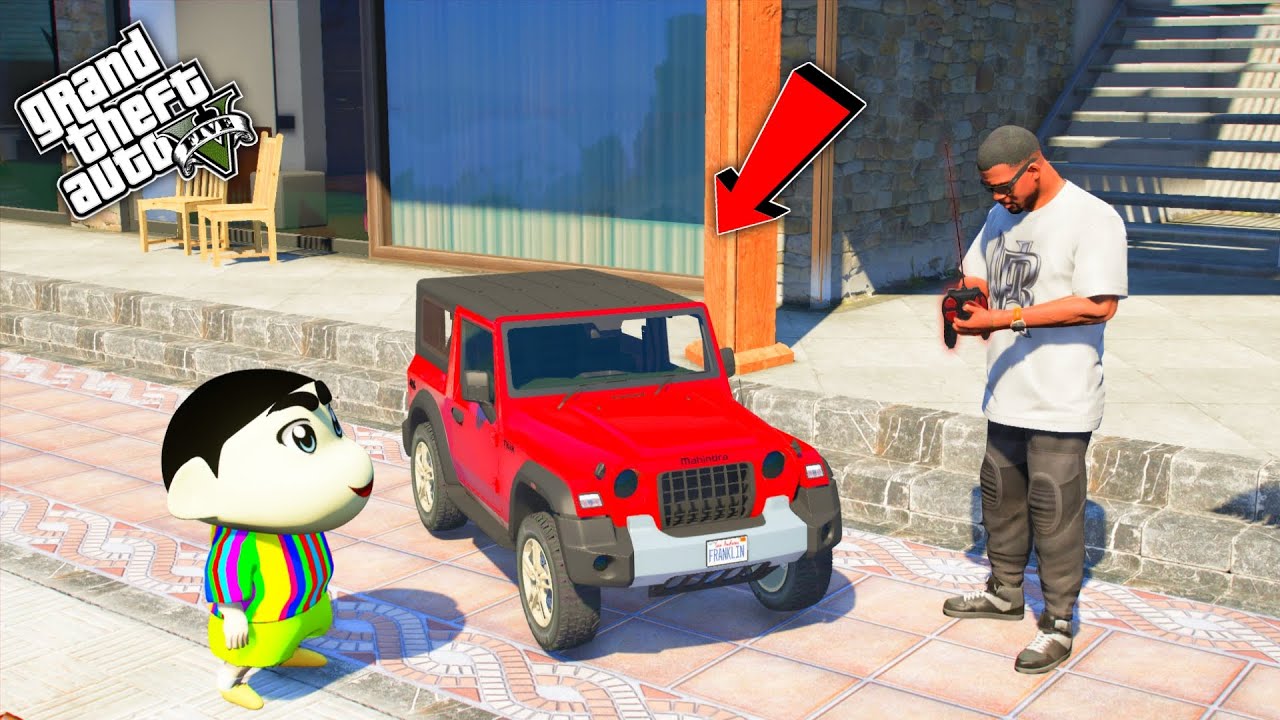 Franklin & shinchan Buy Mini RC Mahindra Thar in GTA 5 | JNK GAMER