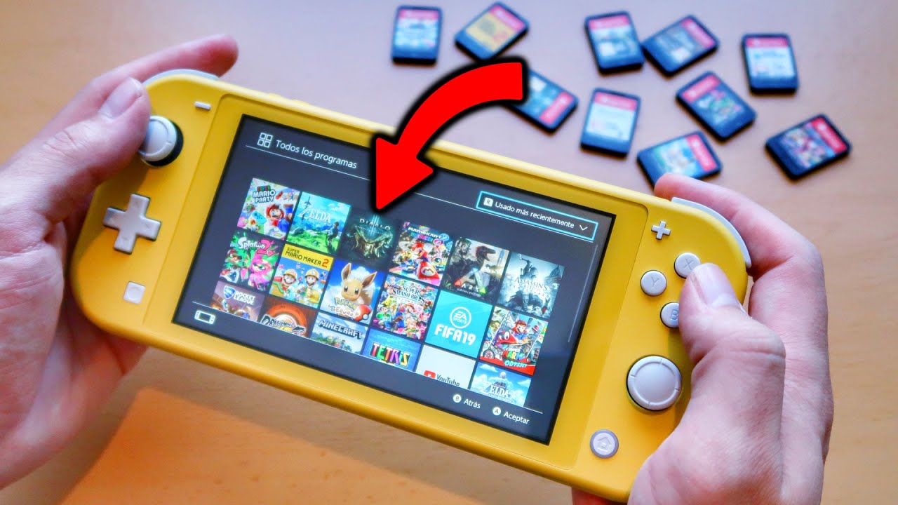 probando 10 JUEGOS en mi Nintendo SWITCH LITE 😈