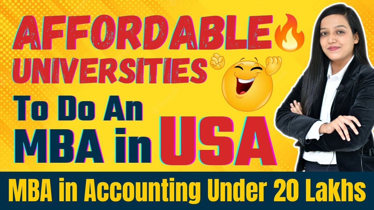 MBA in Accounting from USA Under 20 Lakhs | Most Affordable MBA University in USA | MBA In USA